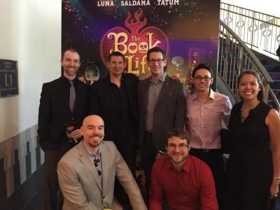 Top L to R: Ryan Humphrey, Tim Davies, Jeremy Levy, Andrés Montero, Susie Seiter. Bottom L to R: John Jennings Boyd and Devin Roth.